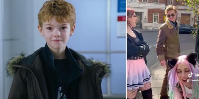 A woman who asked Love Actually star Thomas Brodie Sangster if