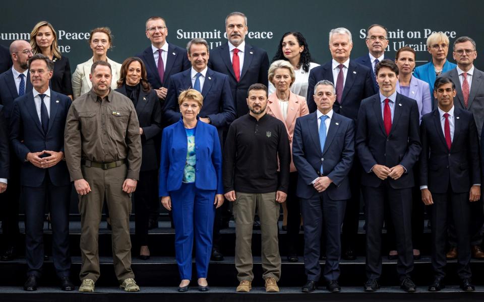 Some of the world leaders who have gathered in Switzerland this weekened