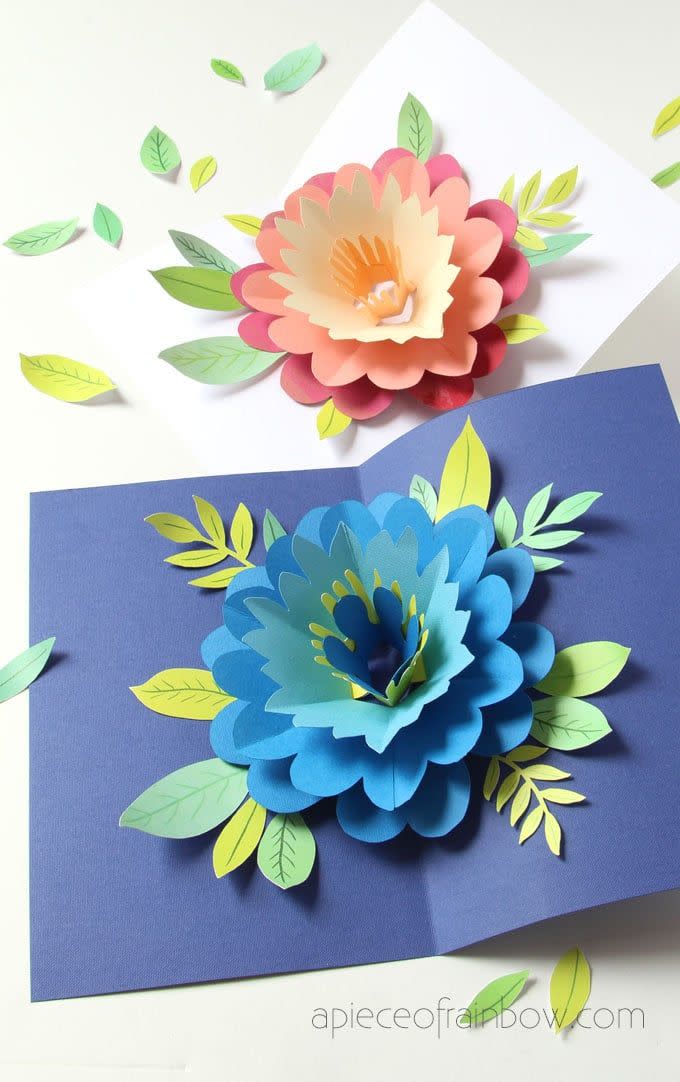Mother's Day Flower Pop Up Cards