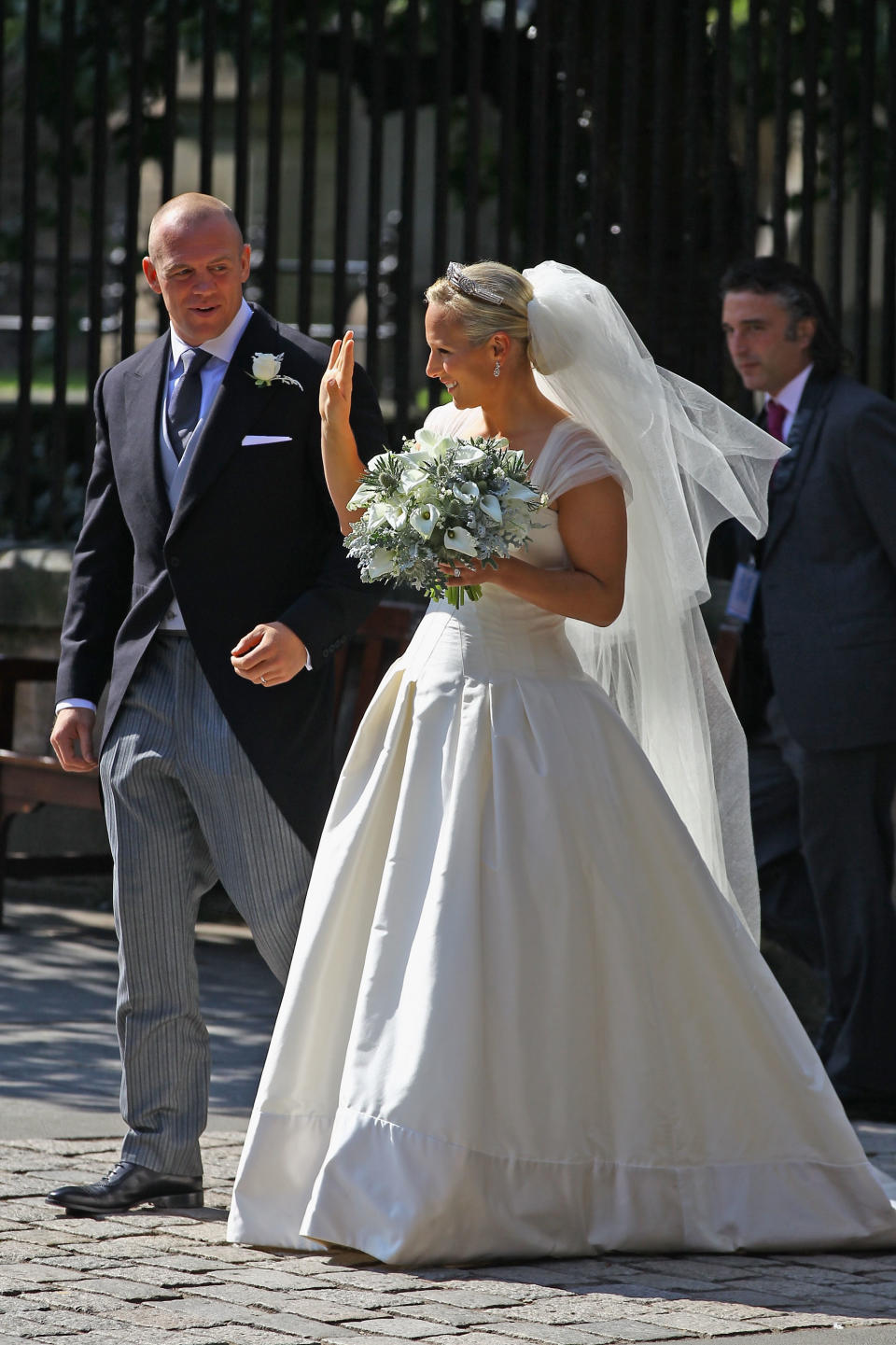 royal wedding gowns Zara phillips