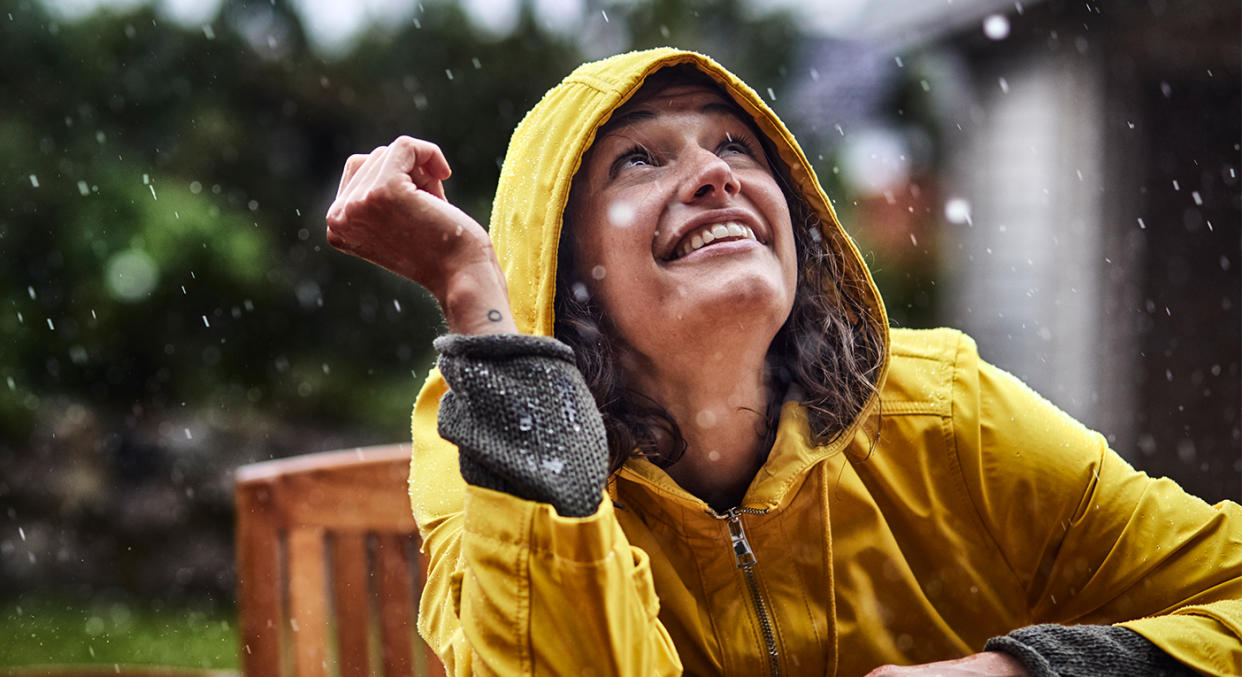 The British summer has been quite the wash out so far, which is why a lightweight waterproof is always an essential. (Getty Images)