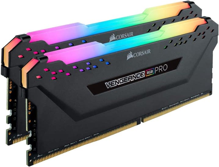 Corsair Vengeance RGB Pro 32GB RAM modules.