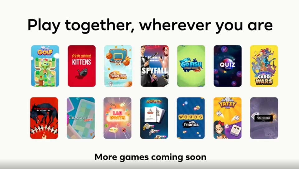 Facebook Messenger now lets you play multiplayer games during video calls