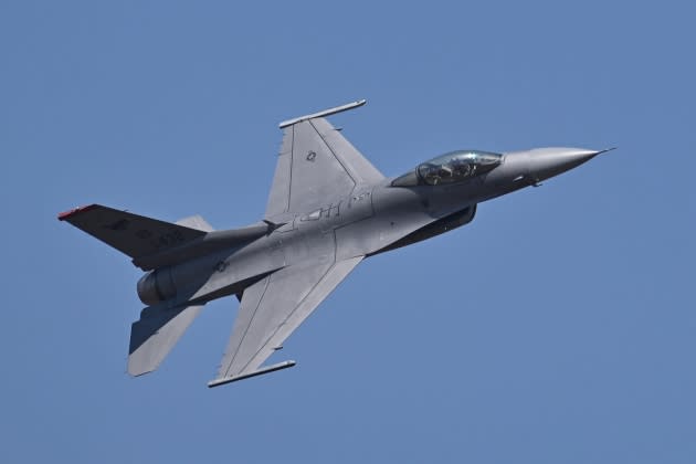 f-16-lake-huron-miss.jpg INDIA-AVIATION-AIR SHOW - Credit: Manjunath Kiran/AFP/Getty Images