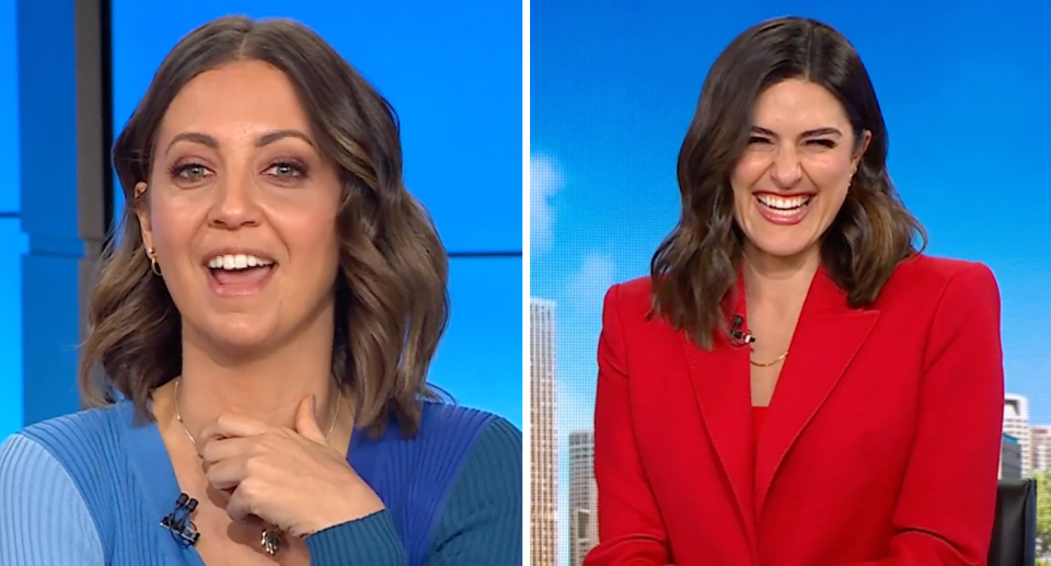 Today’s Brooke Boney / Today's Sarah Abo laughing.