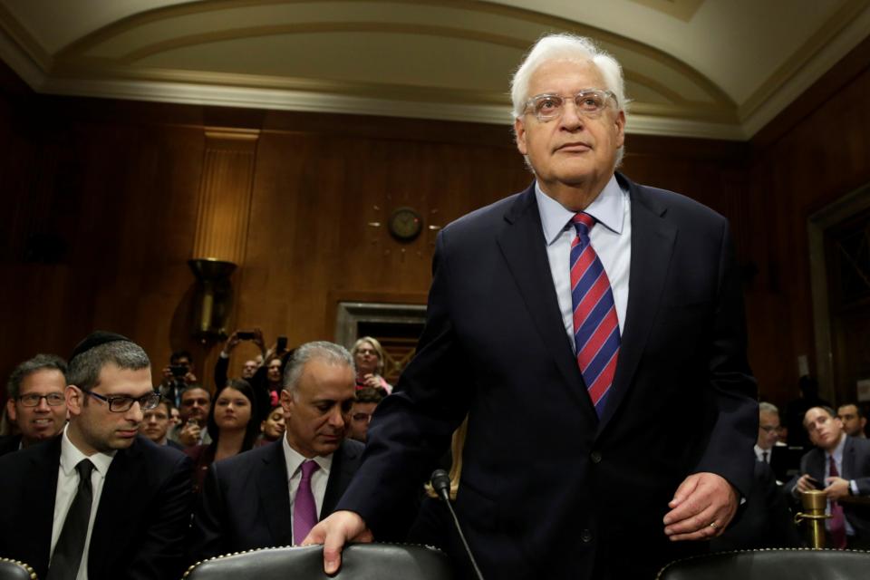 David Friedman at the Feb. 16 hearing on his nomination to be U.S. ambassador to Israel. (Photo: Yuri Gripas/Reuters)