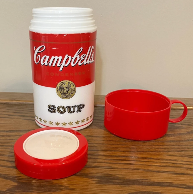 Campbell's Soup Thermos Red and White Thermos Soup 