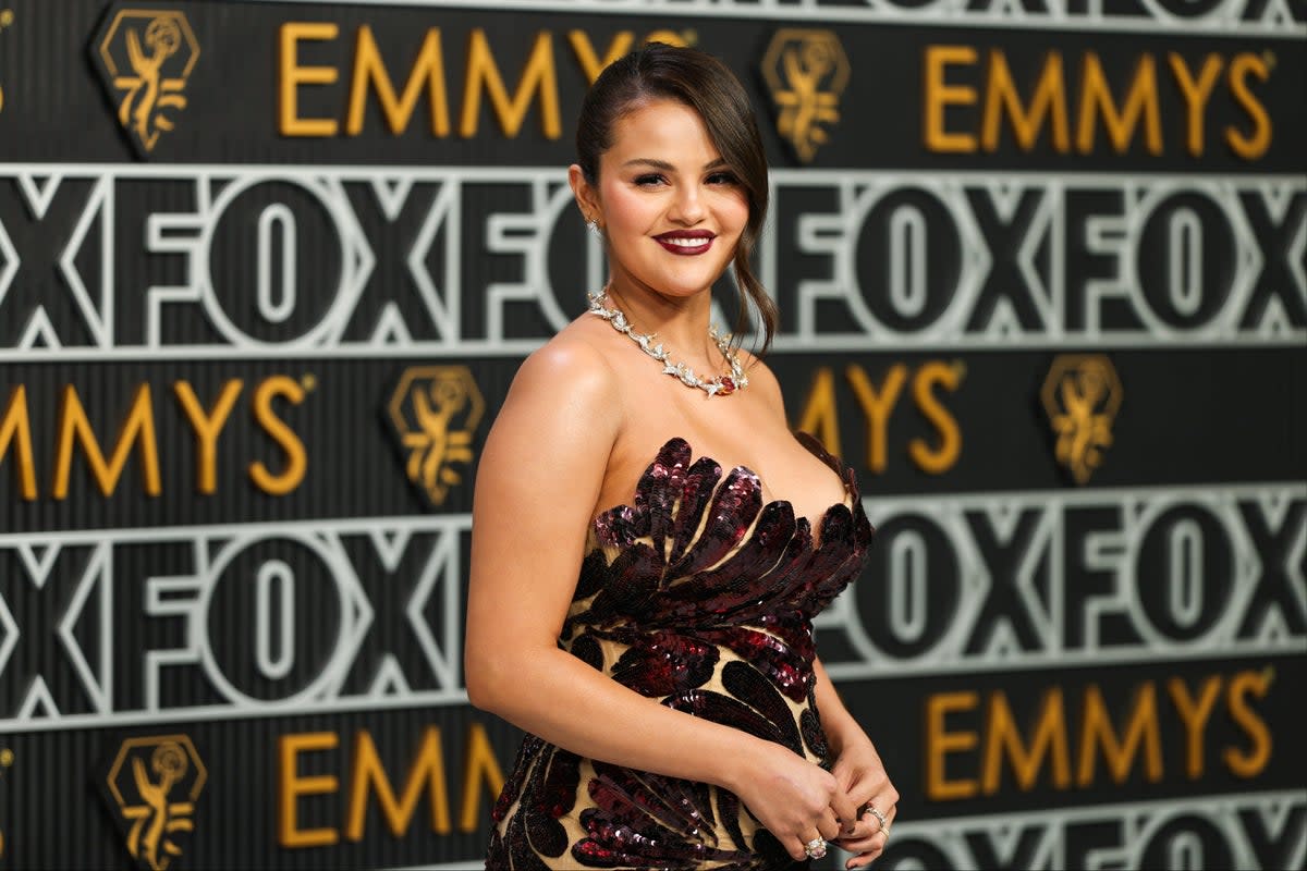 ‘Wizards of Waverly Place’ star Selena Gomez attends the Emmys in Los Angeles on 15 January 2024 (Getty Images)