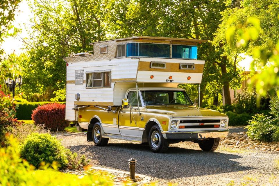 This 1968 Chevy C20 ‘Sky Lounge’ Camper For Sale Is the Only Way to Travel This Summer photo