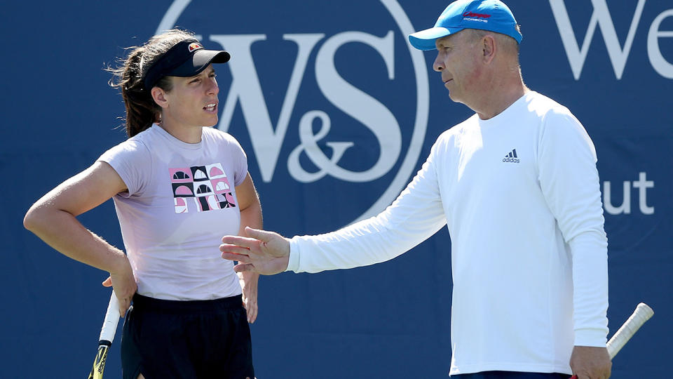 Johanna Konta and Thomas Hogstedt, pictured here at the Western & Southern Open.