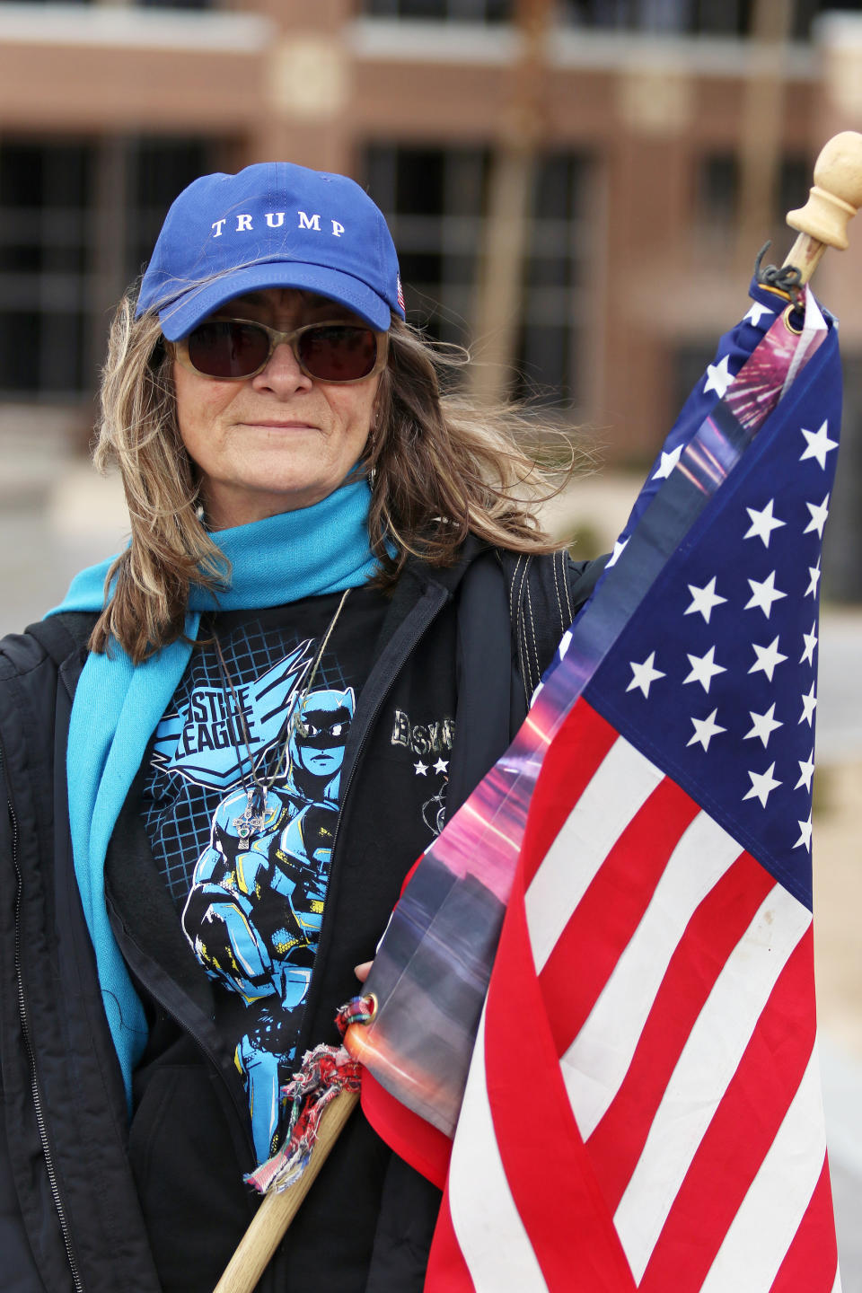 Victoria Muñoz came from California on Saturday. (Photo: Ronda Churchill for Yahoo)