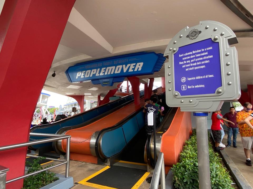 The PeopleMover at Disney World's Magic Kingdom in August 2021.