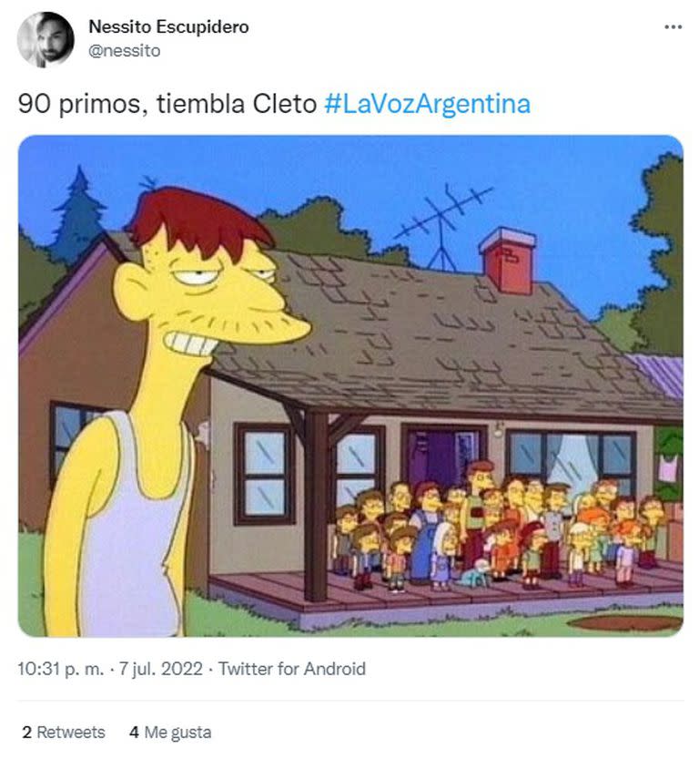 Estallaron los memes luego de que Víctor, participante de La Voz Argentina, mencionara que tiene 30 tíos y 90 primos