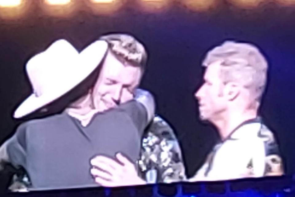 Nick Carter Breaks Down At Backstreet Boys Concert In London