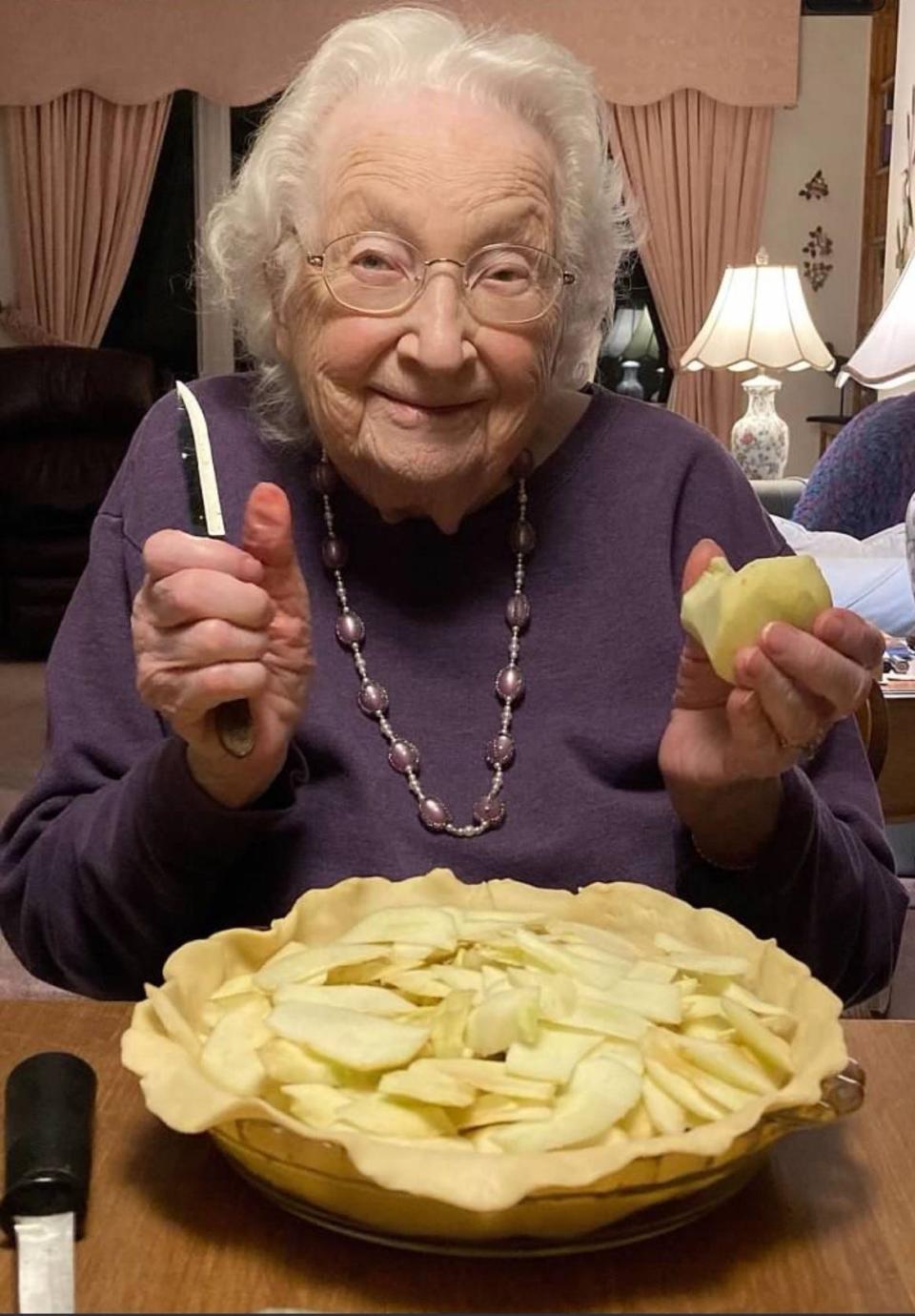 Dorothy Weichenthal spent decades making food from scratch, including her homemade apple pies.
