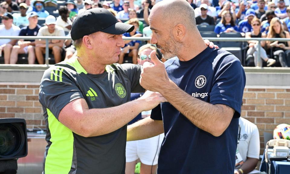 <span>Brendan Rodgers’ team completed their fifth match of pre-season before next week’s big kick-off in the Scottish Premiership.</span><span>Photograph: Darren Walsh/Chelsea FC/Getty Images</span>