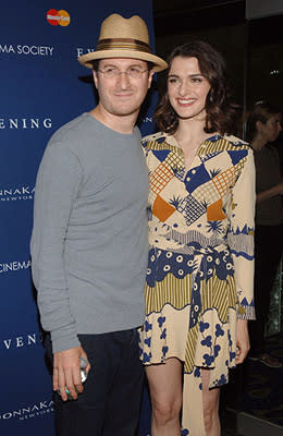 Rachel Weisz and husband Darren Aronofsky at the New York premiere of Focus Features' Evening