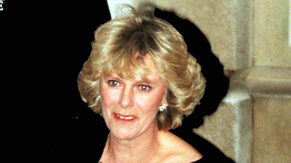 1998: Camilla Parker Bowles leaving King Charles’ 50th birthday party