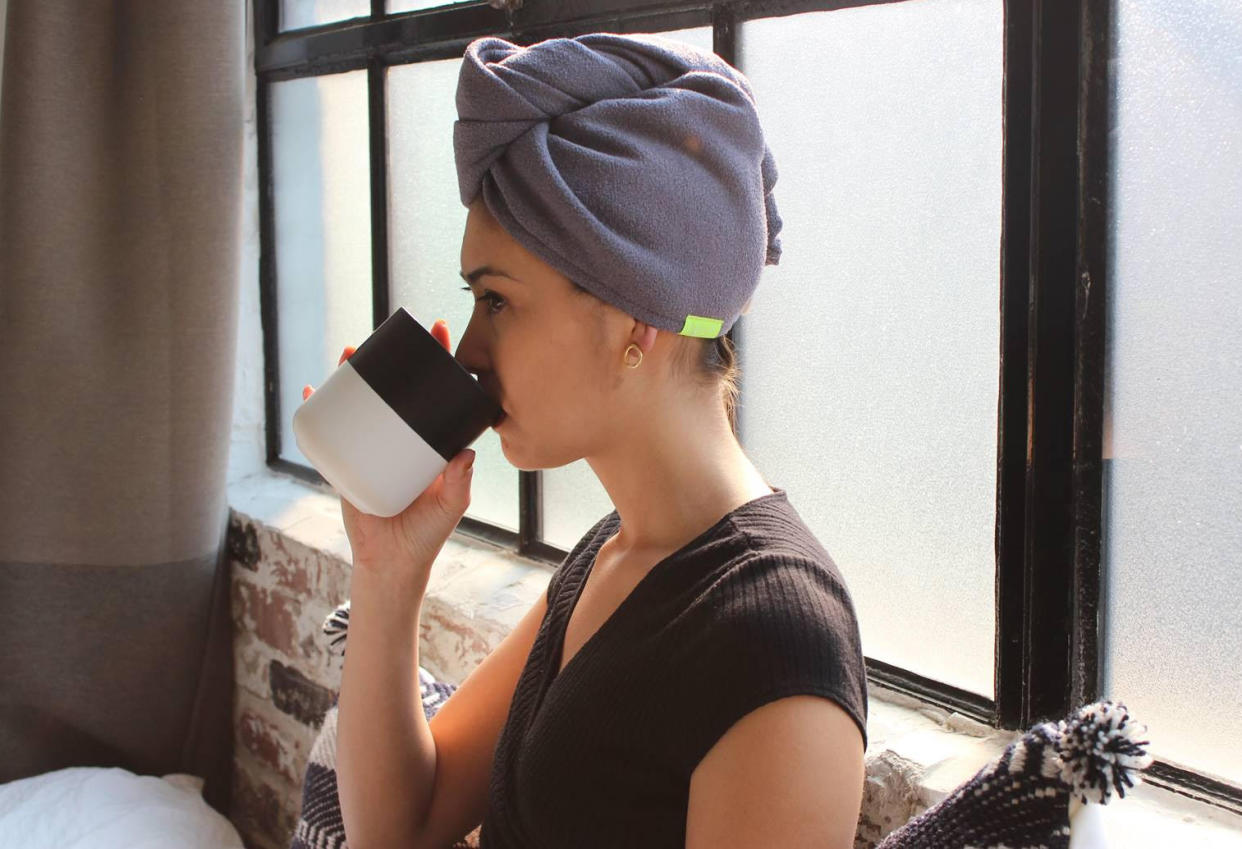 Amazon shoppers who try the Aquis Original hair turban and towel swear by it — here’s why. (Photo: Aquis)