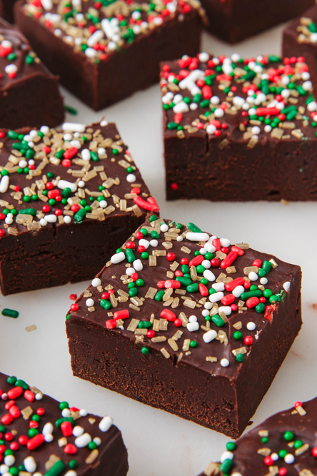 <p>Nothing says Christmas quite like Christmas fudge. We made our more chocolatey and less sugary, making it the best fudge we've ever had.</p><p>Get the <a href="https://www.delish.com/uk/cooking/recipes/a29685208/christmas-fudge-recipe/" rel="nofollow noopener" target="_blank" data-ylk="slk:Christmas Fudge;elm:context_link;itc:0;sec:content-canvas" class="link ">Christmas Fudge</a> recipe.</p>