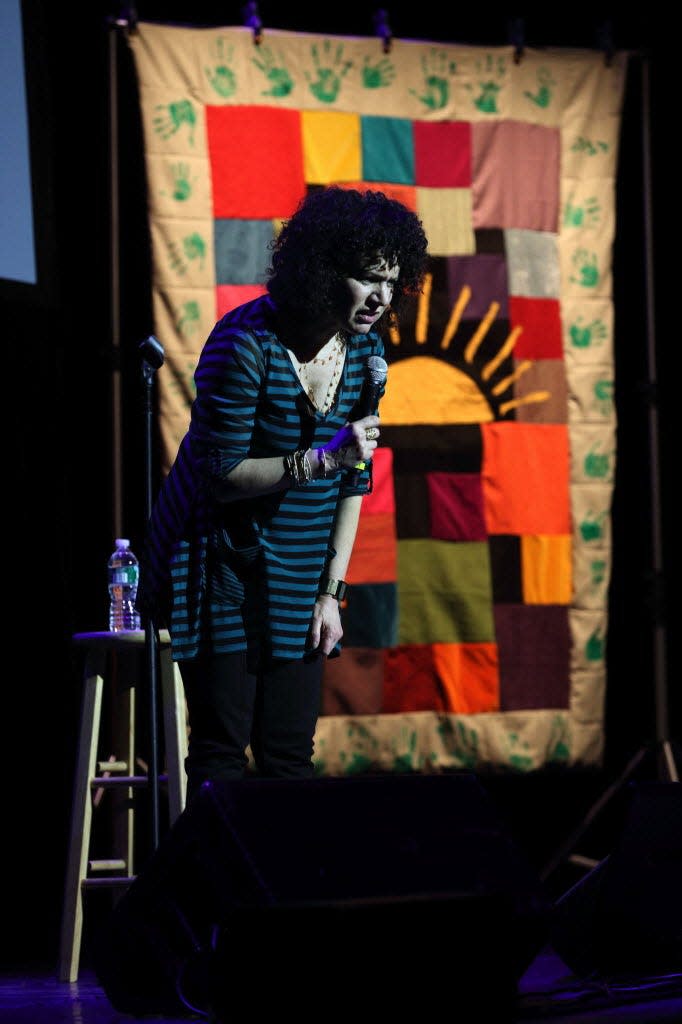 Curb Your Enthusiasm's Susie Essman performs at the Fourth Annual Comedy for a Cause at the Wellmont Theater in Montclair, NJ on Jan. 28, 2013. She was recently spotted in Orangeburg, NY having dinner at Il Fresco.
