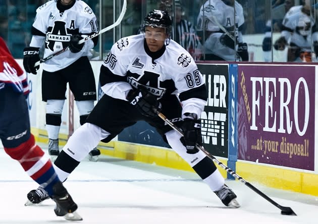 Blainville-Boisbriand defenceman Daniel Walcott (85) has seven points in 11 games so far in the 2013-14, the 19-year-old's first in the QMJHL. (Photo credit: Marc Grandmaison)