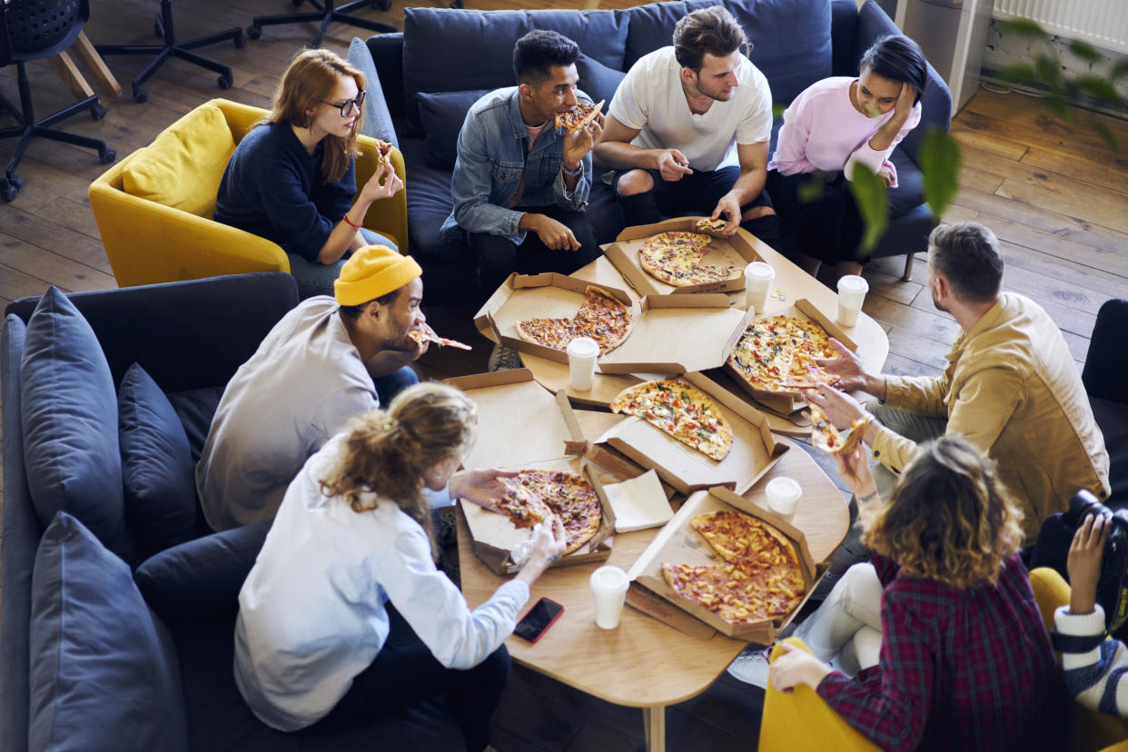 Free snacks are known to affect our emotions. But what do they tell us about how we're treated at work? (Photo: GaudiLab via Getty Images)