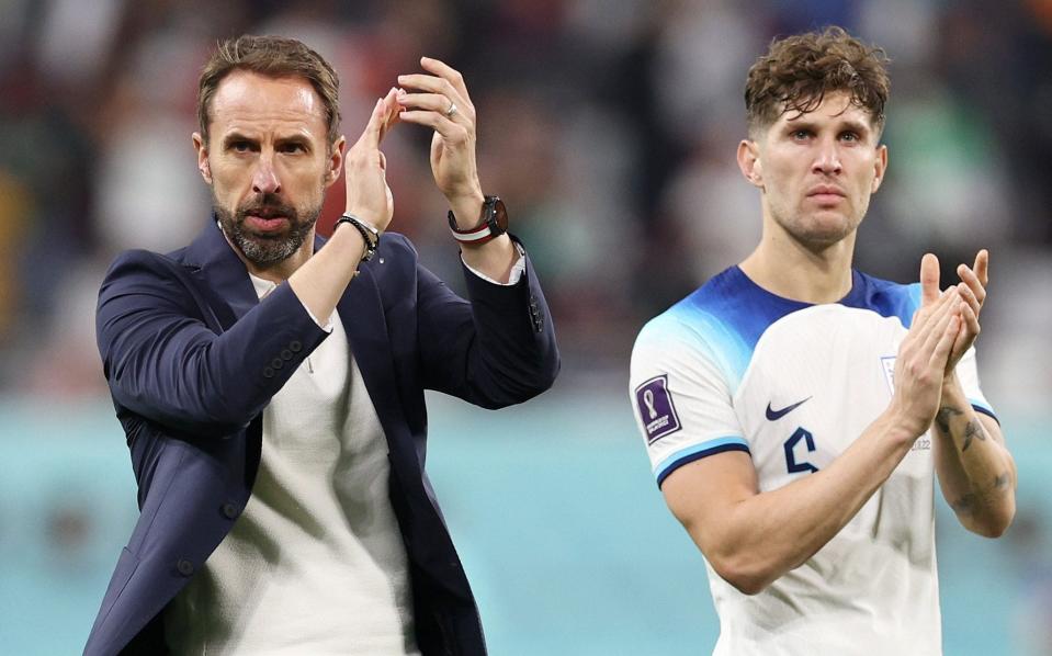 Gareth Southgate (left) and John Stones - The numbers that prove John Stones is the unsung hero of Gareth Southgate’s England - Richard Heathcote/Getty Images