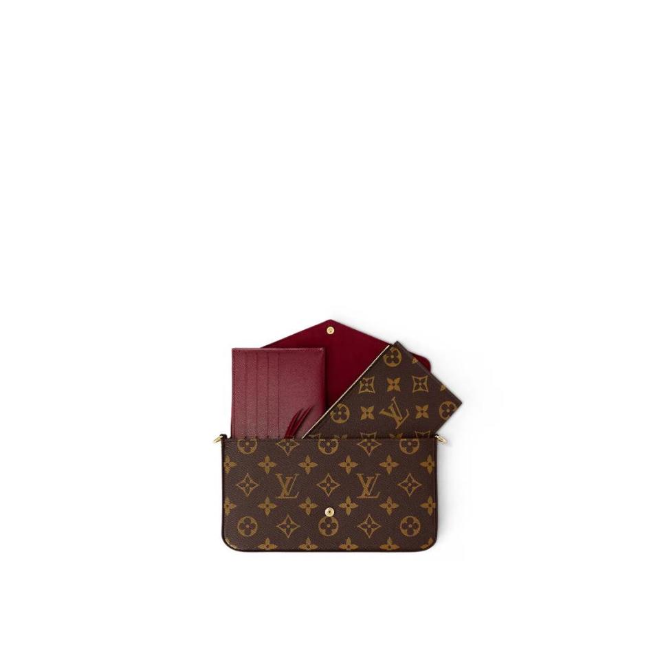 Félicie Pochette內裡是亮眼的桃紅色，NT$47,000圖片來源：Louis Vuitton