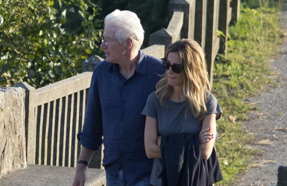 Richard Gere’s wife says he is on the mend after he was hospitalised with a bout of pneumonia credit:Bang Showbiz