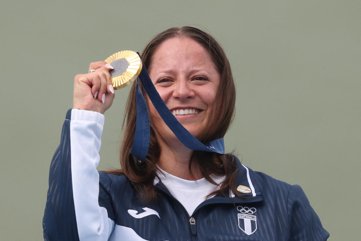 Adriana Ruano, primera atleta en obtener una medalla de oro en JJOO en al historia de Guatemala  | Foto: ALAIN JOCARD/AFP via Getty Images