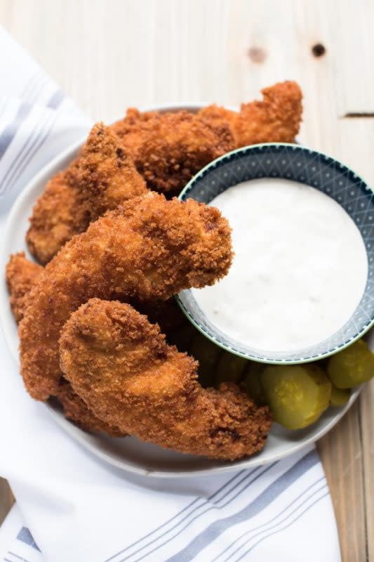 <p>Hunger Thirst Play</p><p>CLICK >> <a href="http://hungerthirstplay.com/pickle-marinated-chicken-tenders-9/" rel="nofollow noopener" target="_blank" data-ylk="slk:Pickle Marinated Chicken Tenders;elm:context_link;itc:0;sec:content-canvas" class="link ">Pickle Marinated Chicken Tenders</a> by Hunger Thirst Play</p>