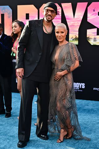 <p>FREDERIC J. BROWN/AFP via Getty</p> Will Smith and Jada Pinkett Smith
