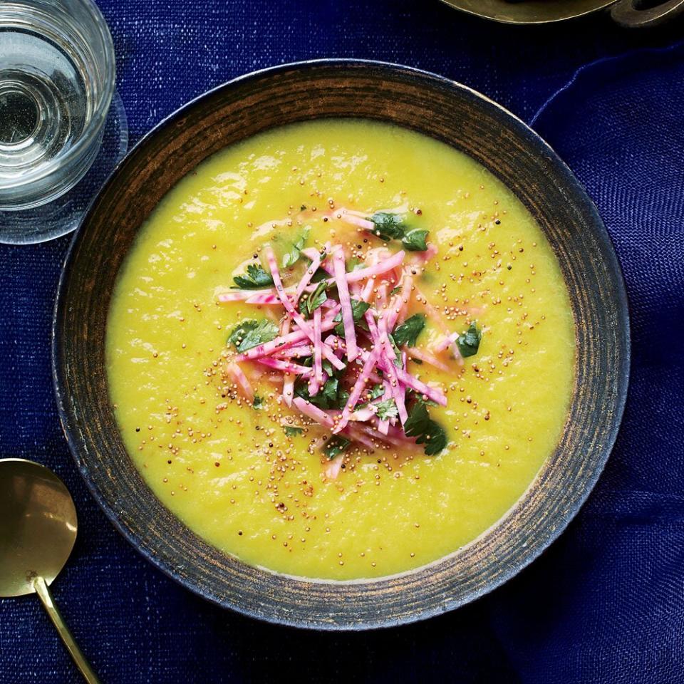 Golden Beet Soup with Toasted Grains