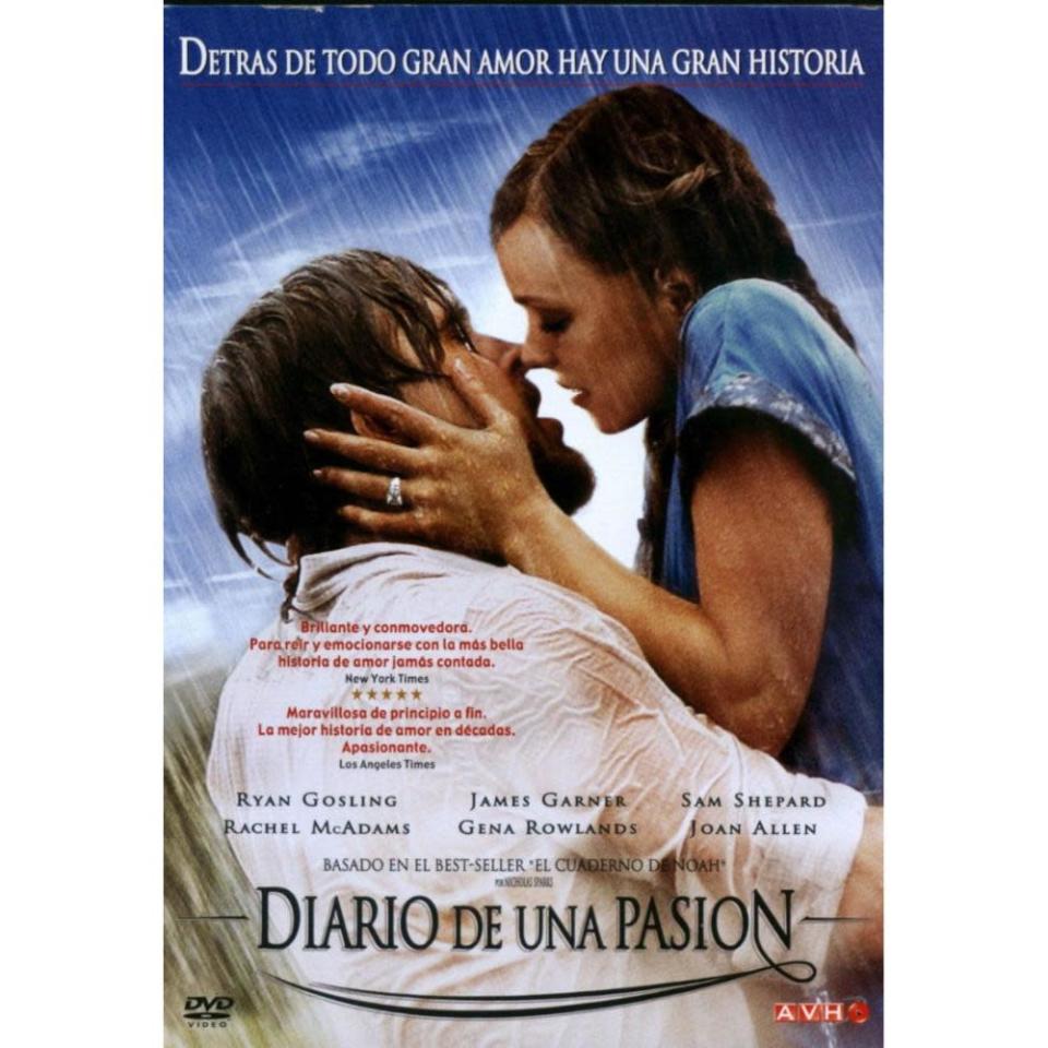 <b>“Dime lo que quieres que sea, y lo seré por ti”</b>. Intenta ver Diario de una pasión (The Notebook, 2004) sin derramar una lágrima: ¡misión imposible! Esta historia apasionada entre un joven pobre que se enamora de una bella y rica muchacha encarnada por Rachel McAdams es un disparo al corazón. Si vas a regalar este DVD, recuerda incluir en el paquete una caja de pañuelos deshechables…