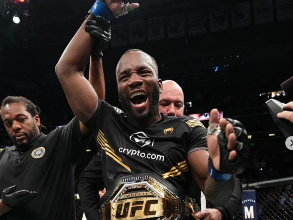 Leon Edwards became Britain’s second ever UFC champion in August (UFC via Instagram)