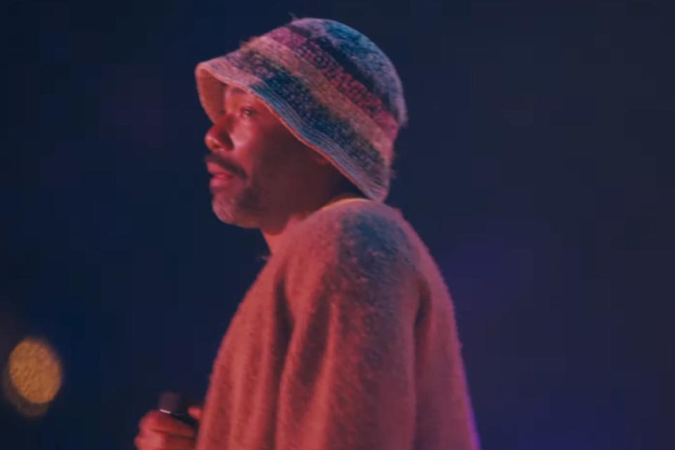 Donald Glover on stage during Tyler, the Creator’s headline set at Coachella 2024 (YouTube)