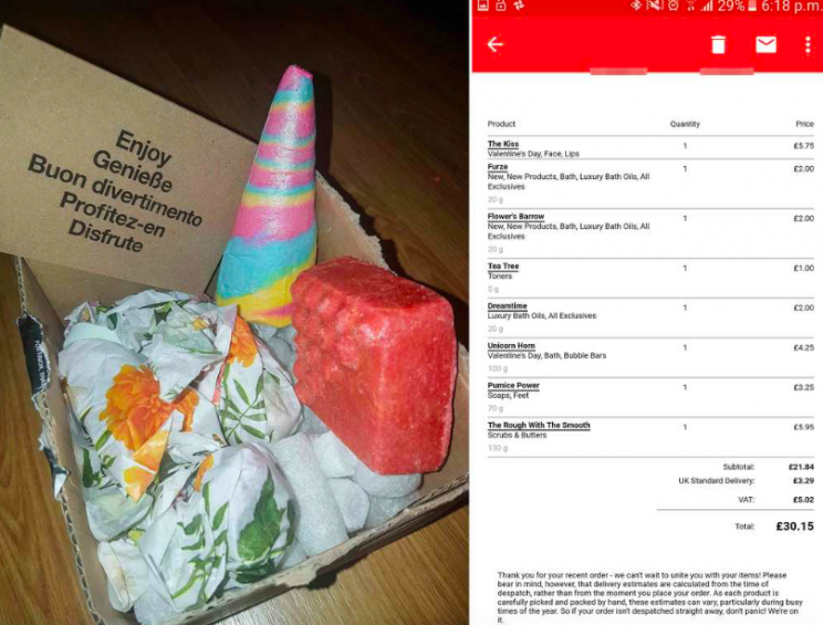 Pauline O'Neill's surprise gifts from Lush included items she doesn't even use (Caters)