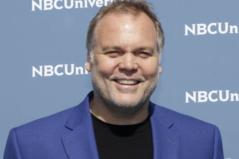 Vincent D'Onofrio arrives on the carpet the 2016 NBCUNIVERSAL Upfront at Radio City Music Hall in New York City. File Photo by John Angelillo/UPI