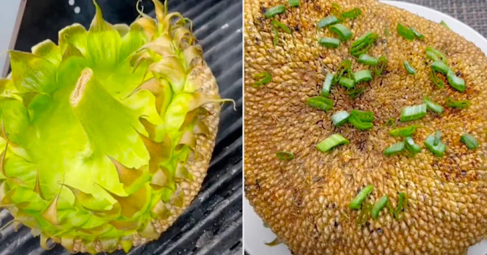 Grilled Sunflower heads