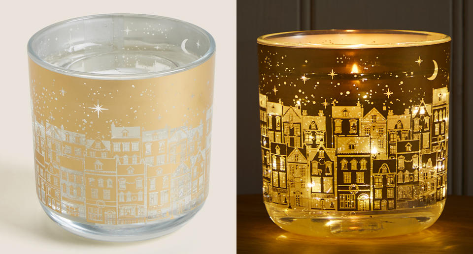 Marks & Spencer's Light-Up Christmas Candle. (M&S)