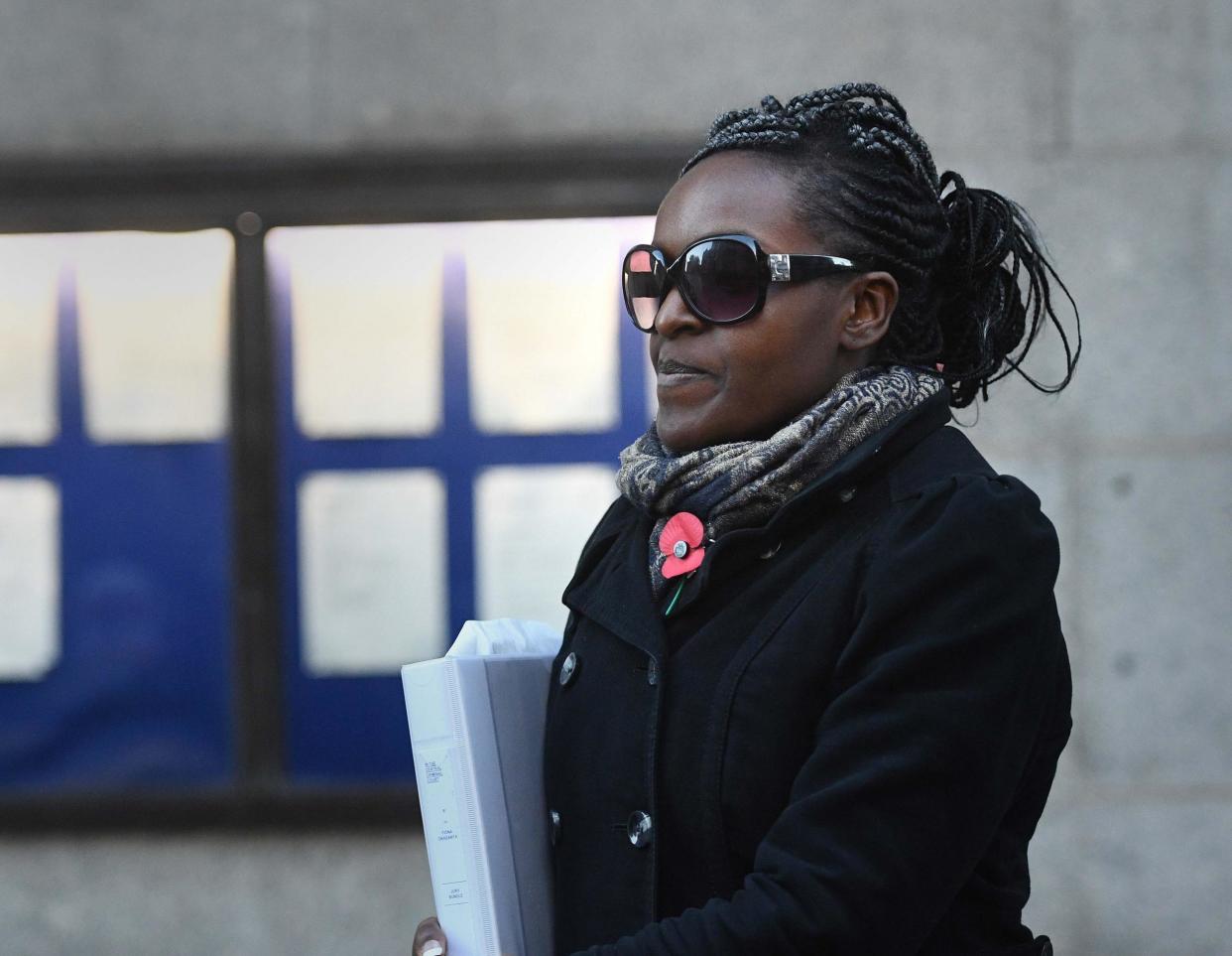 Labour MP Fiona Onasanya leaves the Old Bailey in London on Monday November 12 2018: Victoria Jones/PA