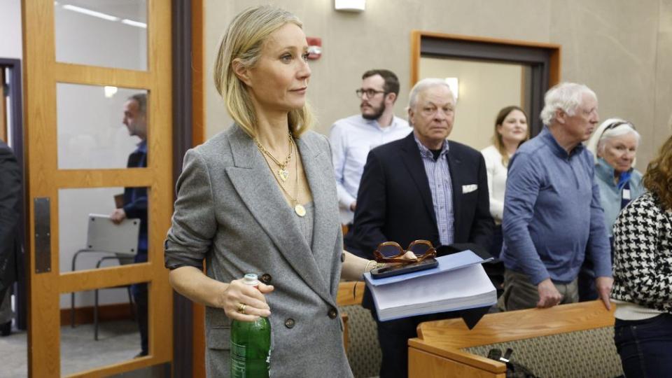 Gwyneth Paltrow in Park City, Utah courtroom for ski hit and run trial