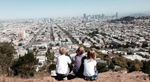 The kids in San Francisco. Photo: Laurie Bertolacci