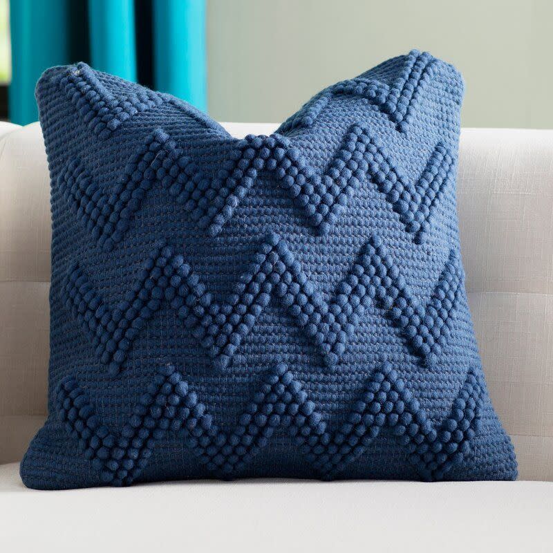 9) Indigo Breuer Chevron Pillow