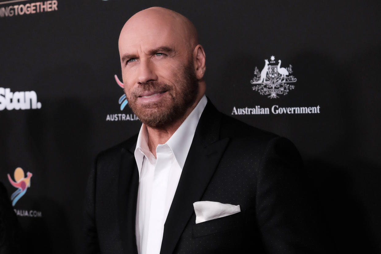 John Travolta attends G'Day USA 2020 at Beverly Wilshire, A Four Seasons Hotel on January 25, 2020 in Beverly Hills, California. (Photo by Sarah Morris/Getty Images)