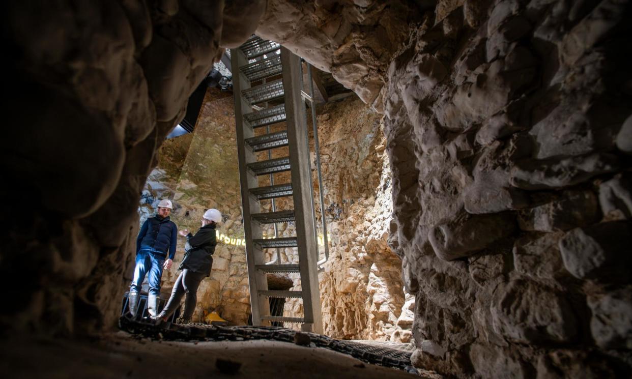 <span>More than 430 pits have been identified, some up to 14 metres deep and 12 metres in diameter.</span><span>Photograph: Joshua Bright/The Guardian</span>