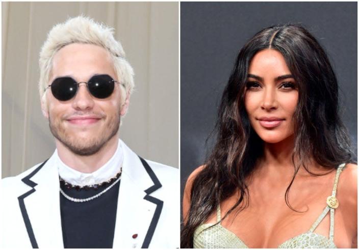 Pete Davidson assiste au Met Gala 2021 et Kim Kardashian assiste au 2019 E!  Prix ​​du public.