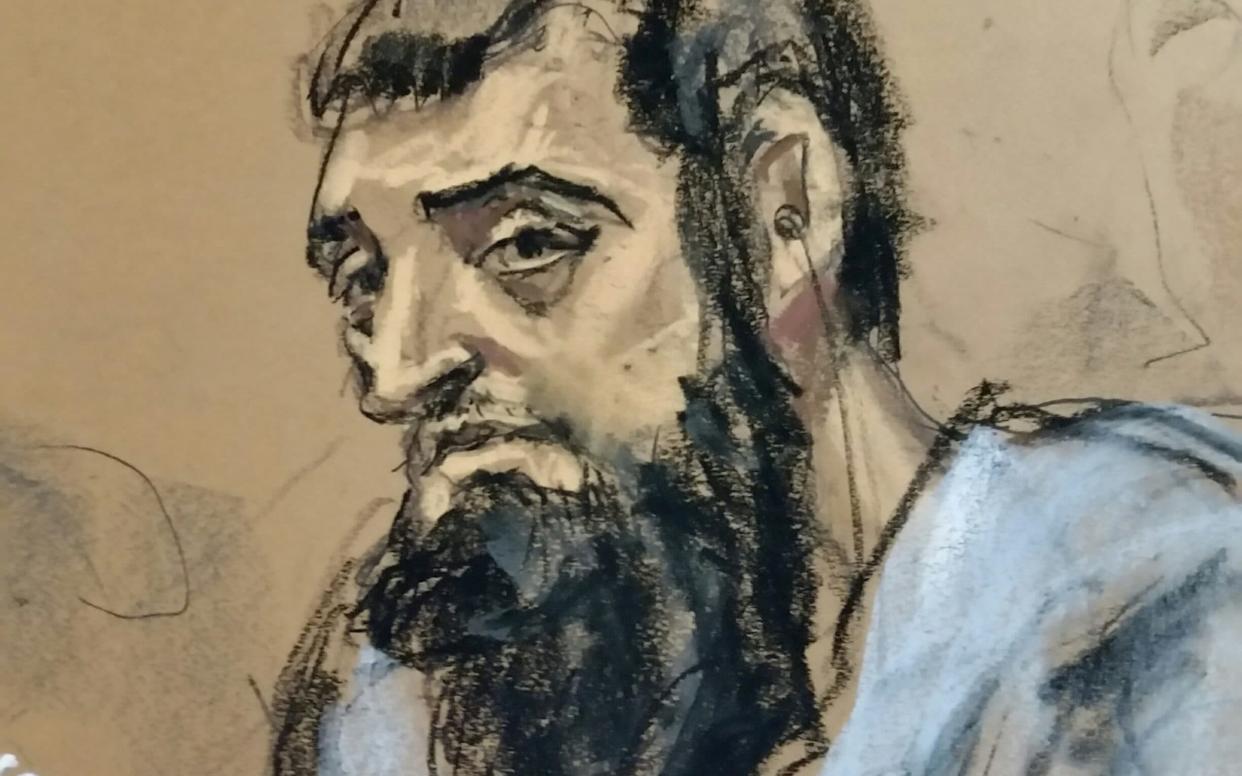 Sayfullo Saipov, the suspect in the New York City truck attack, is seen in this courtroom sketch - REUTERS