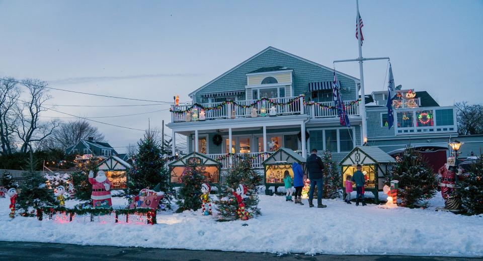 The MacDonald's annual holiday display on Ellery Road in Newport.